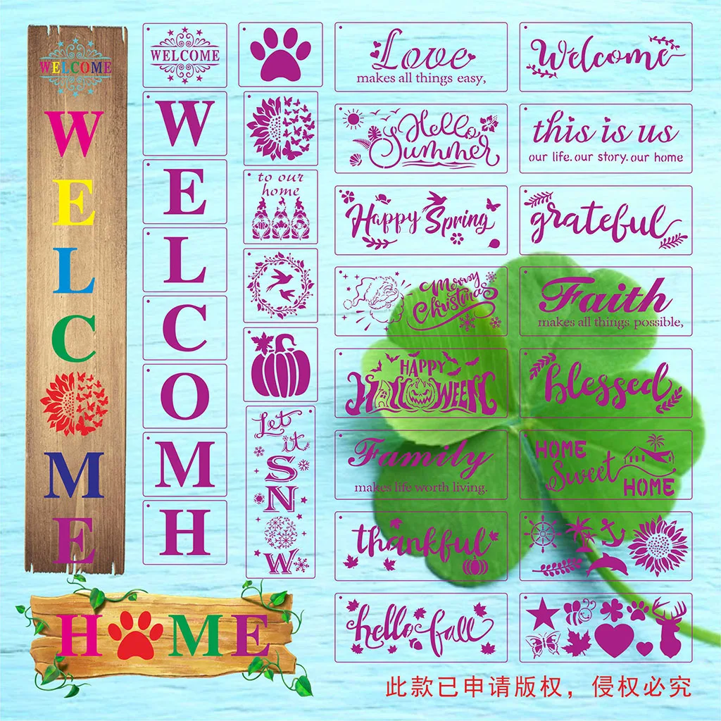 Baby PVC Drawing Toys Painting Stencil Templates Coloring Board Children Creative Doodles Child Graffiti Learn to Draw Tool