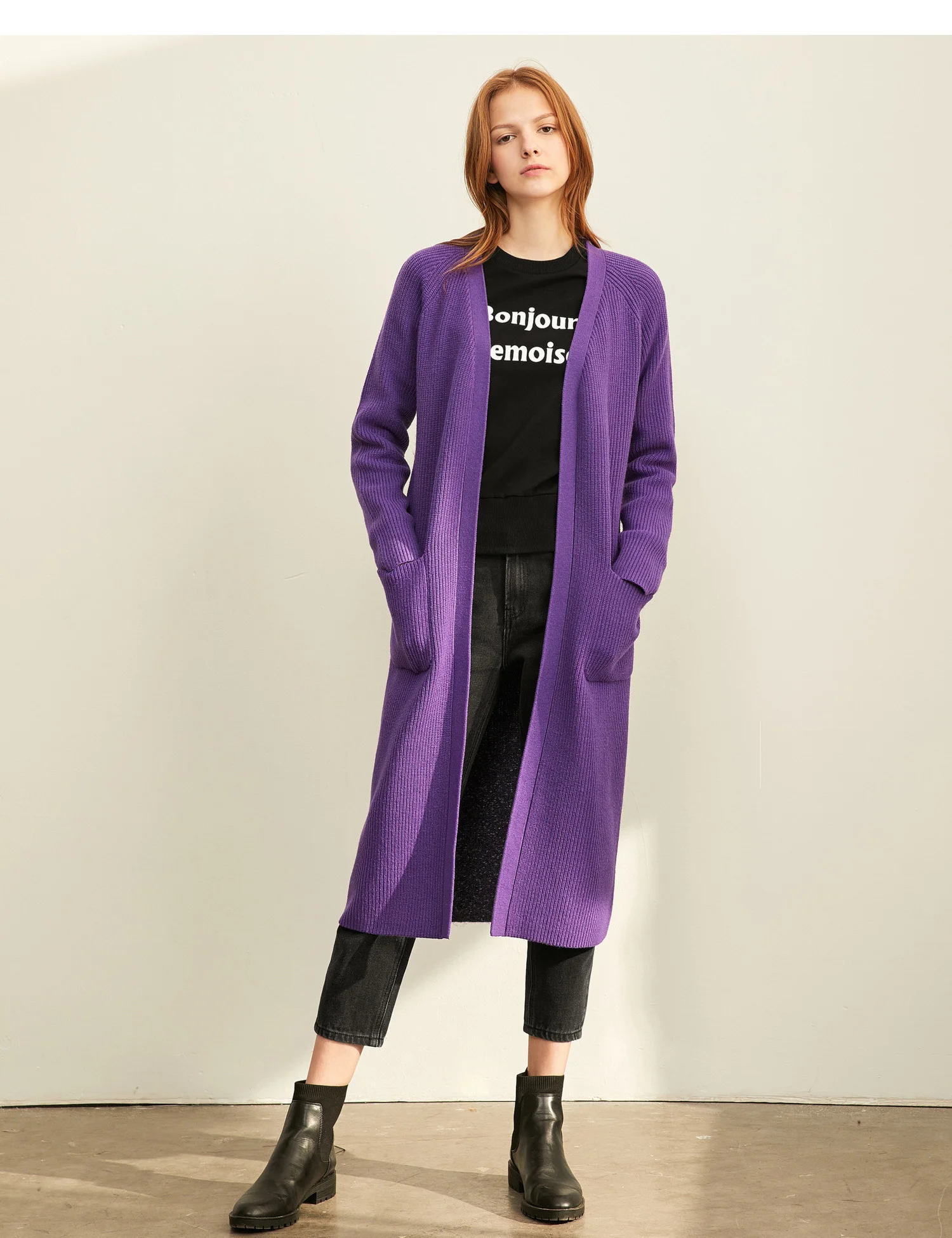 Amii модный стиль для отдыха свитер от ветра женщин 2019 Новинка осени свободные v