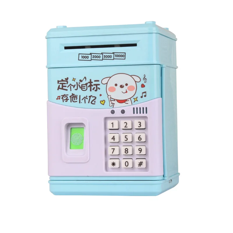 

Music Fingerprint Piggy Bank Piggy Bank Password Cash Box Cash Coin Savings Box Gold Coin Safe For Children Password Money Box