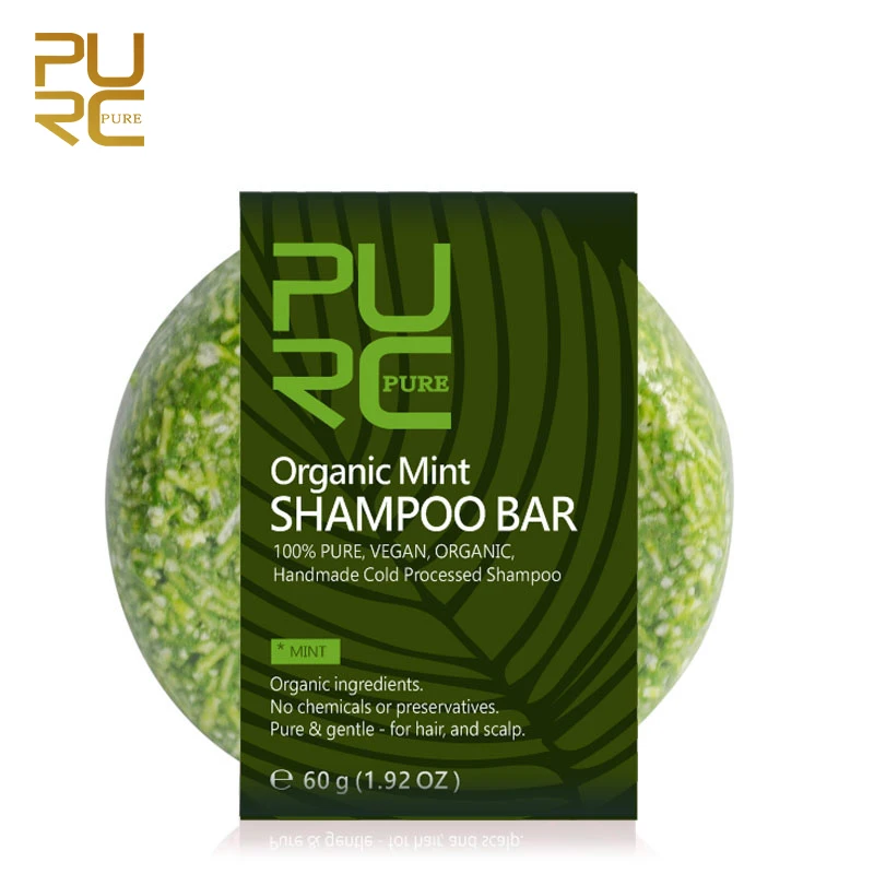 Шампунь для волос Refresh Mint Bar 100% натуральный и чистый ручной уход за волосами без