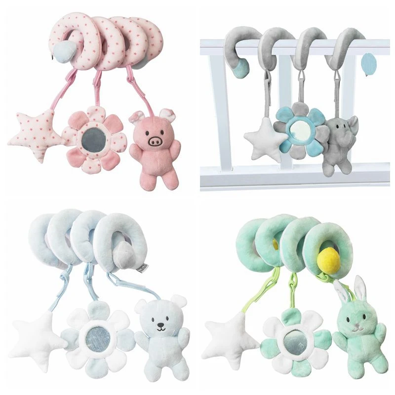 

Toys for Baby Soft Animal Plush Baby Rattles/Mobile Toys Hanging Stroller Bell Baby Toys Crib Rattle Bebe Toys 13-24 Months