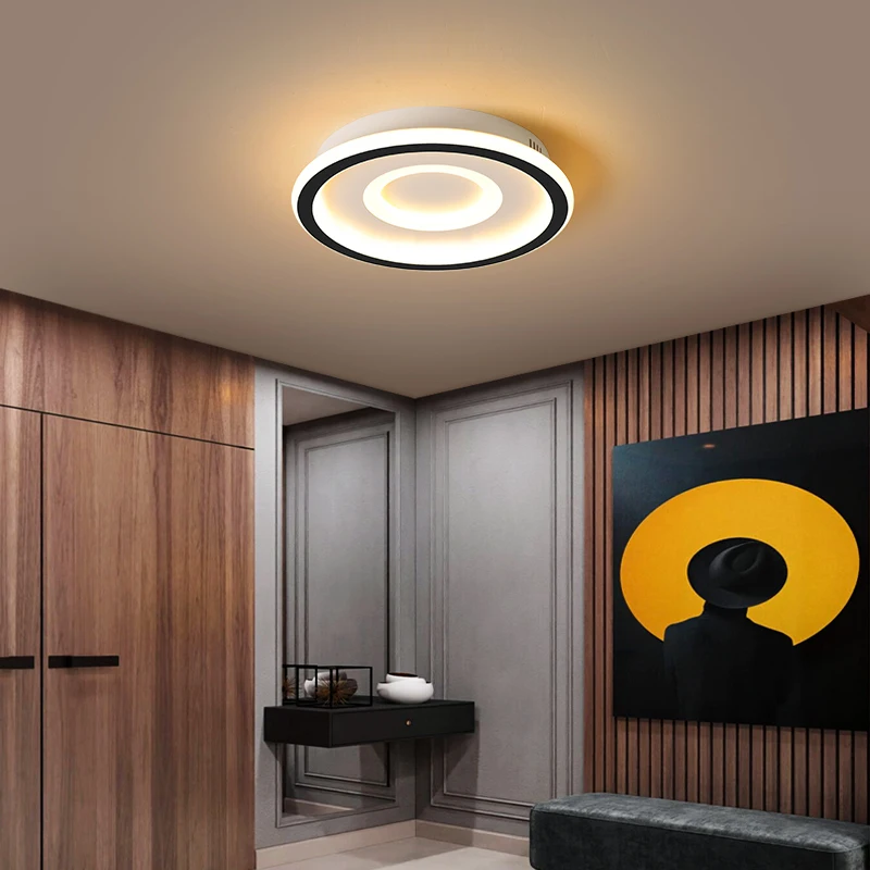 Круглая потолочная лампа в скандинавском стиле Креативный светодиодный
