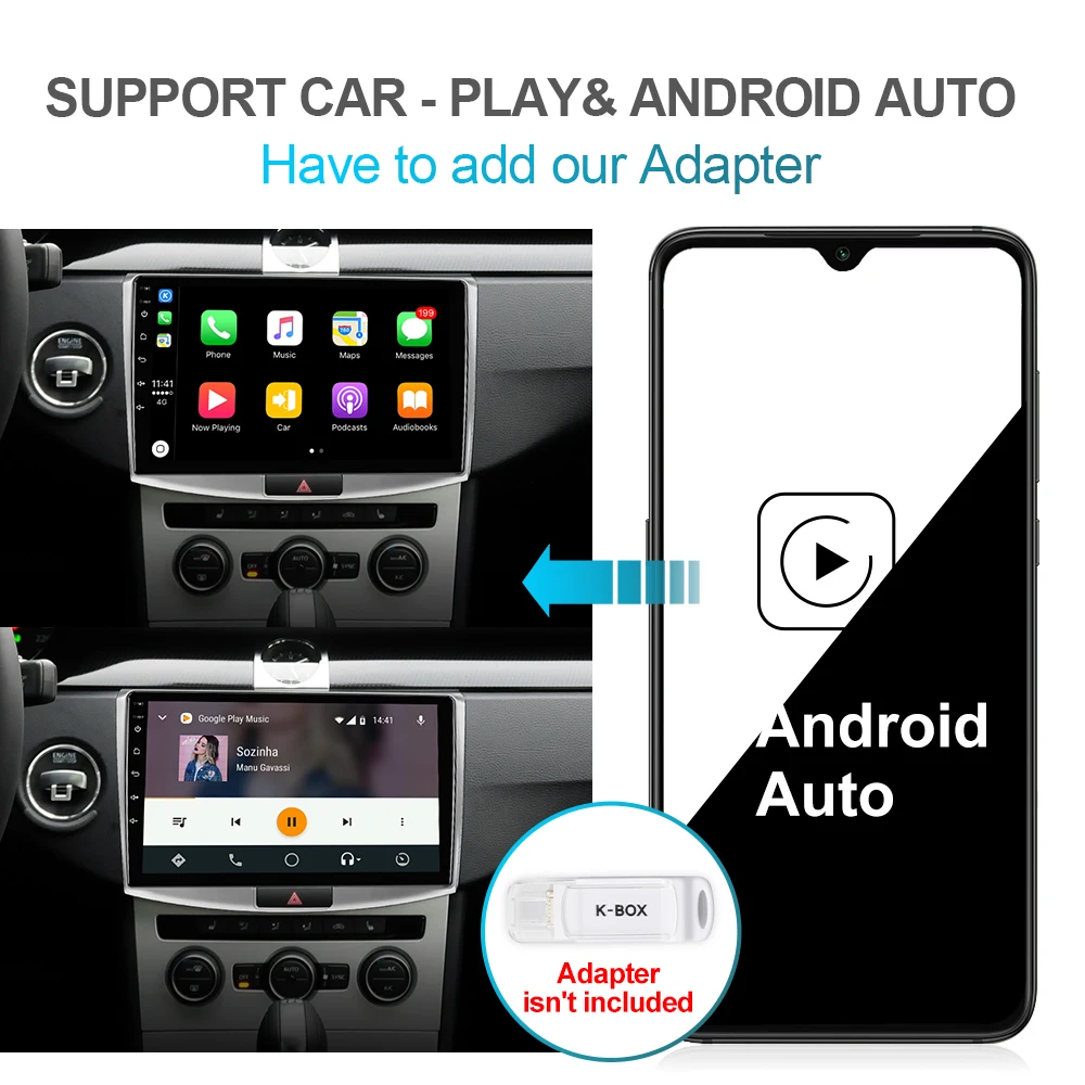 Isudar 2 Din Авто Радио Android 9 для VW/Volkswagen/Magotan/CC/Passat B6 B7 CANBUS Автомобильный