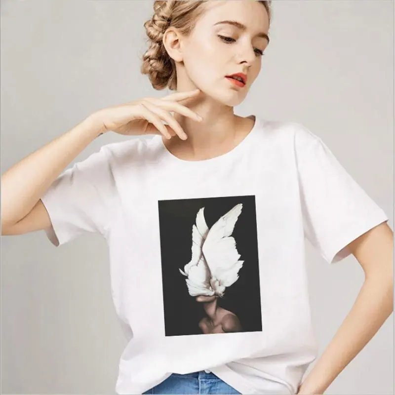 Футболка LINNA женская с коротким рукавом индивидуальная Модная рубашка в стиле