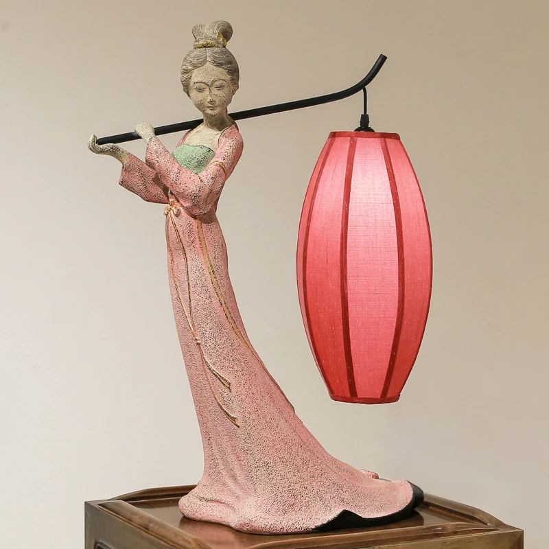 Классическая красивая настольная лампа в китайском стиле свадебная для комнаты