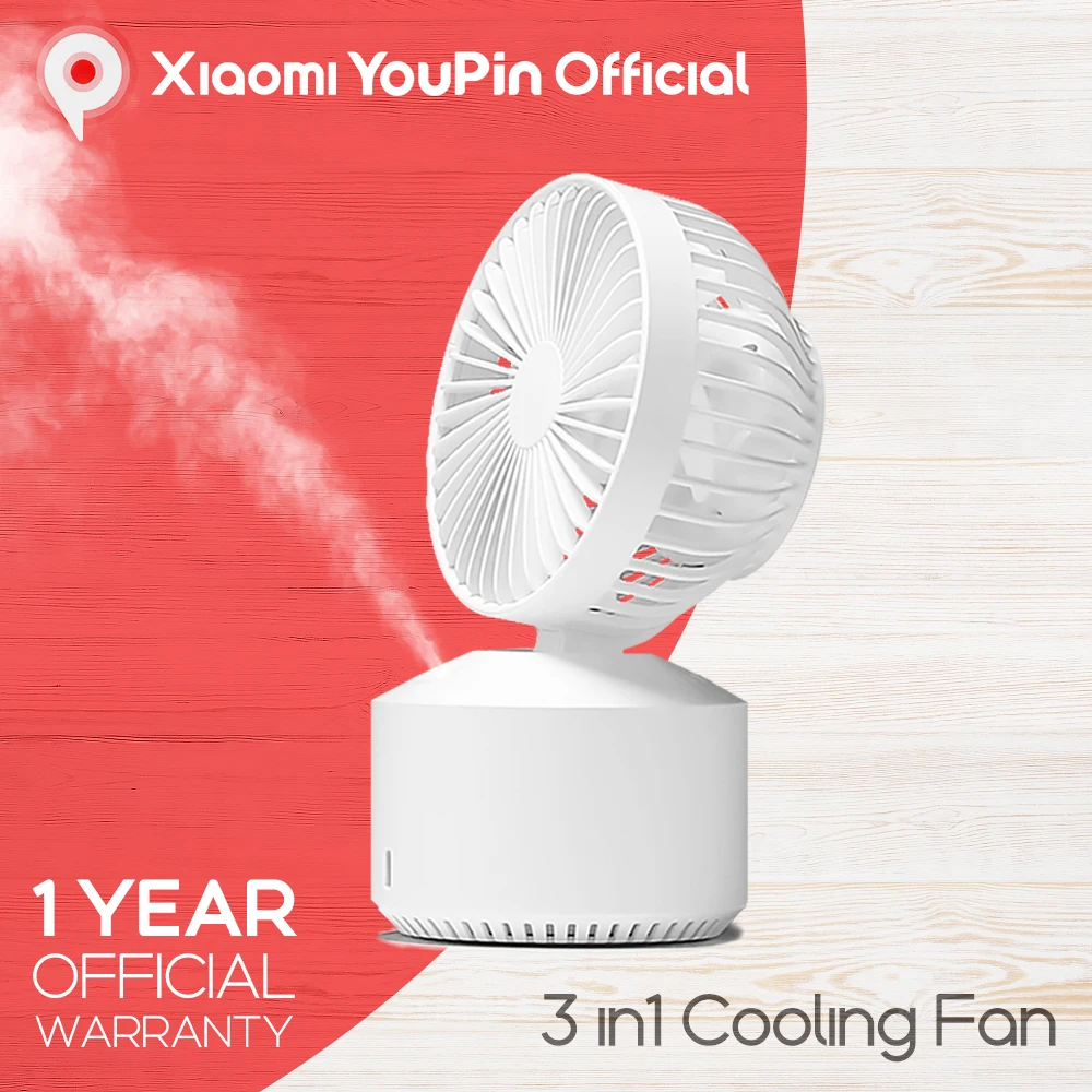 Официальный Youpin мини вентилятор охлаждения Кондиционер USB Перезаряжаемый кулер
