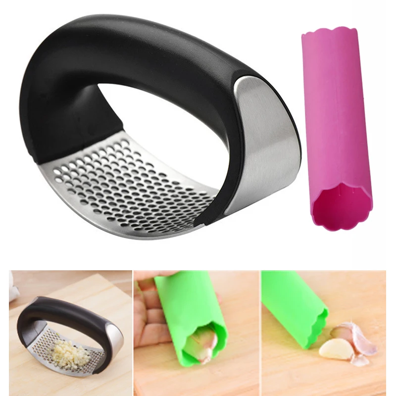 Чесночный пресс + Овощечистка для чеснока кухонные гаджеты измельчитель