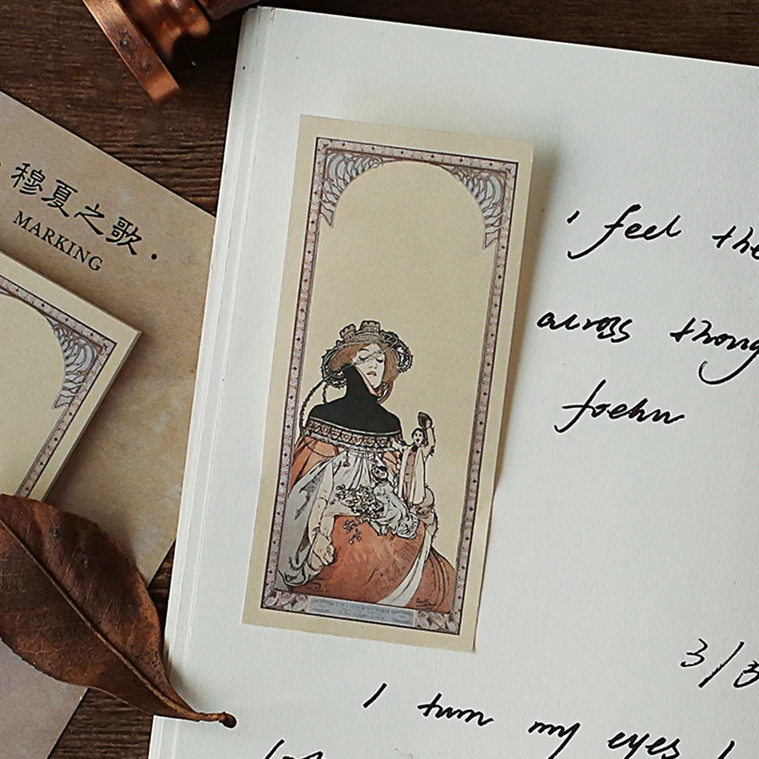 30 листов/шт. Винтажные Ретро Стикеры из крафт бумаги для записей планер бумажные