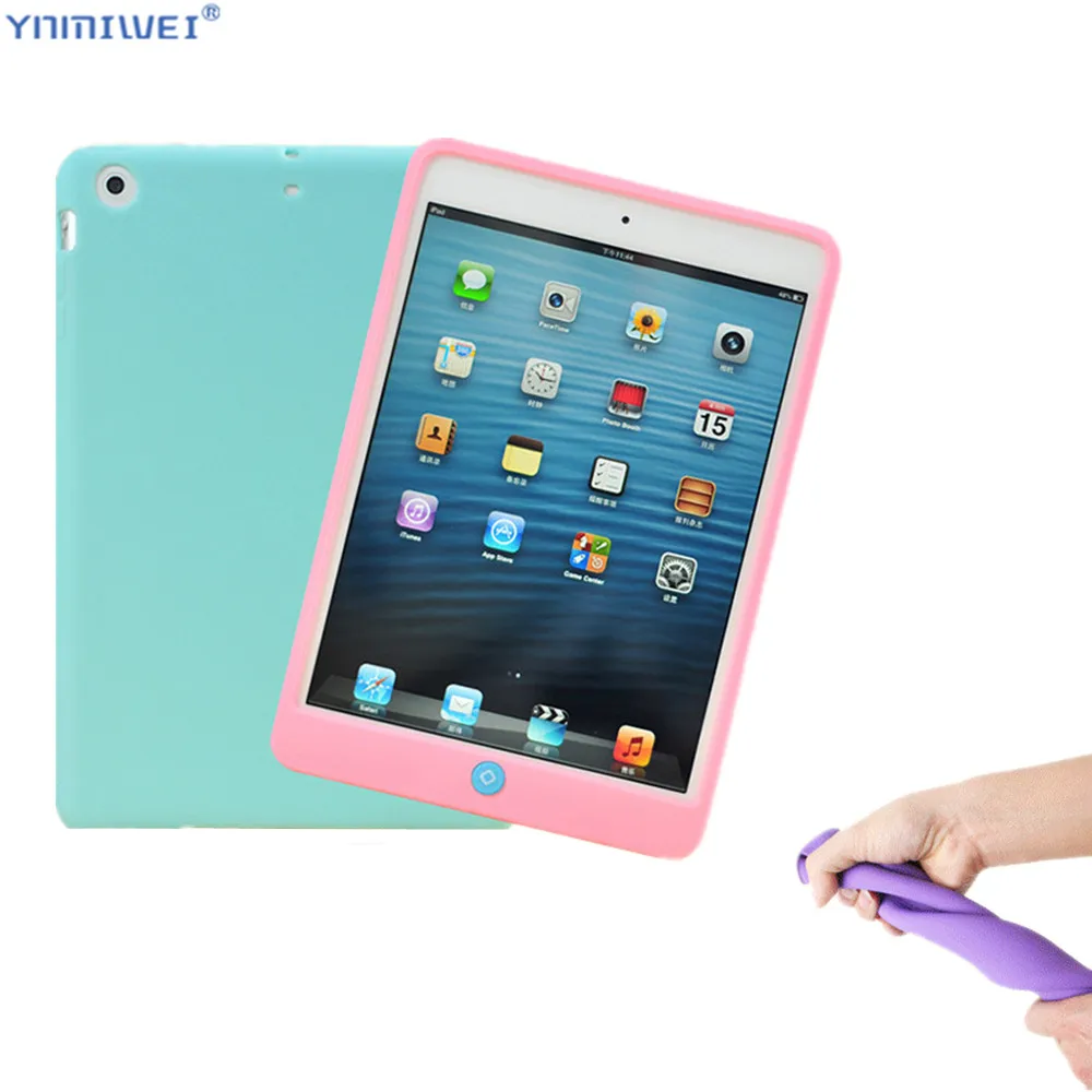 Силиконовый чехол для ipad mini 5 мягкая задняя крышка 4|Чехлы планшетов и электронных