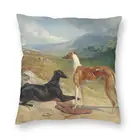 Винтажный белый питомецnМягкий чехол-подушка с изображением животных