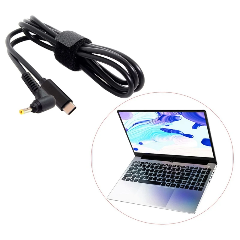 DC 4 0*1 7 мм Мощность PD зарядный кабель 18 20 в к Type C USB вход для ноутбука|Адаптеры