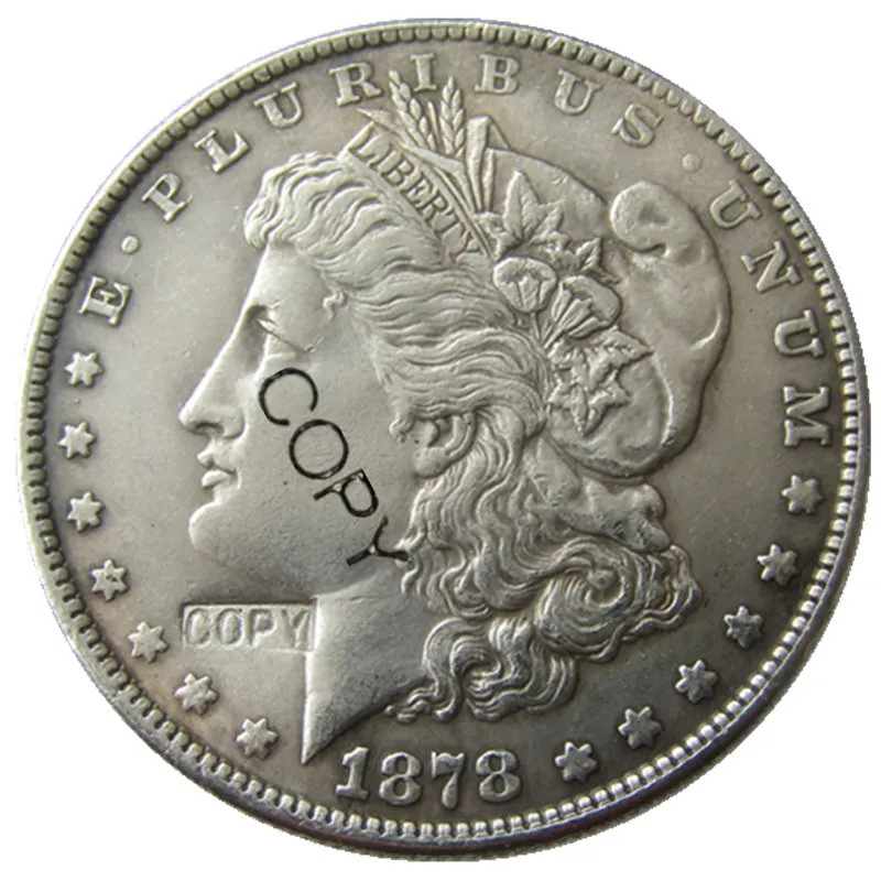 Монетки США 1878-S Morgan копия доллара посеребренное покрытие | Дом и сад