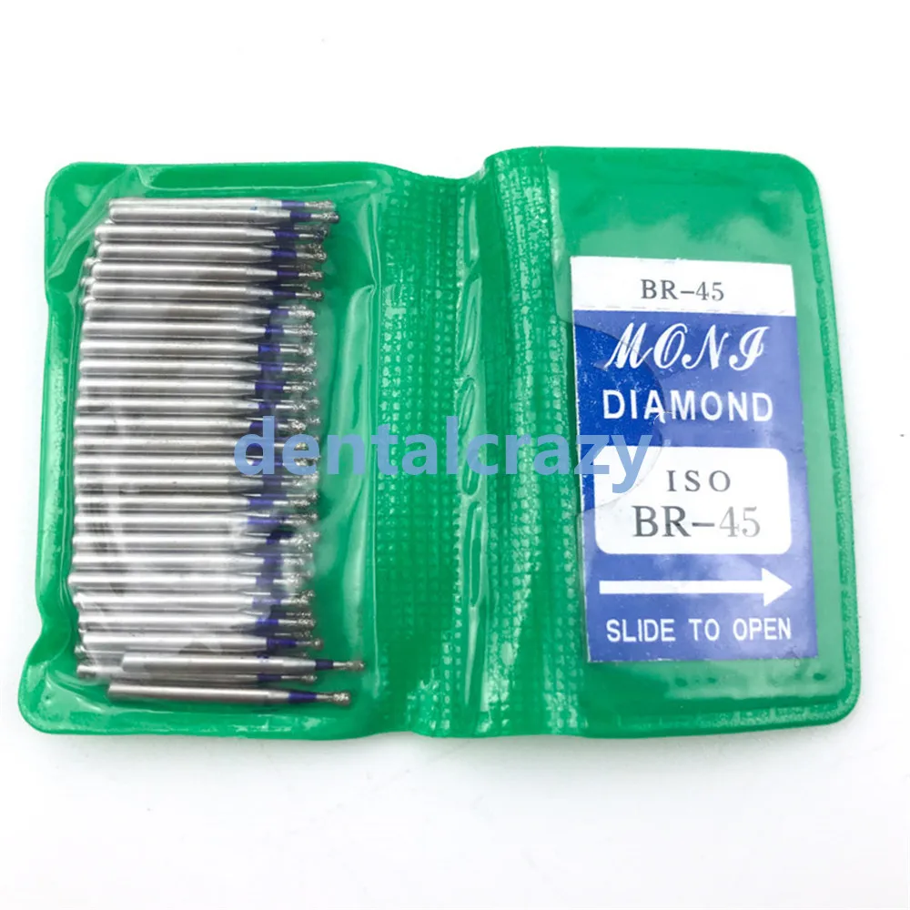 50 шт./пакет Dental Diamond FG высокоскоростные боры для полировки серии BR круглые
