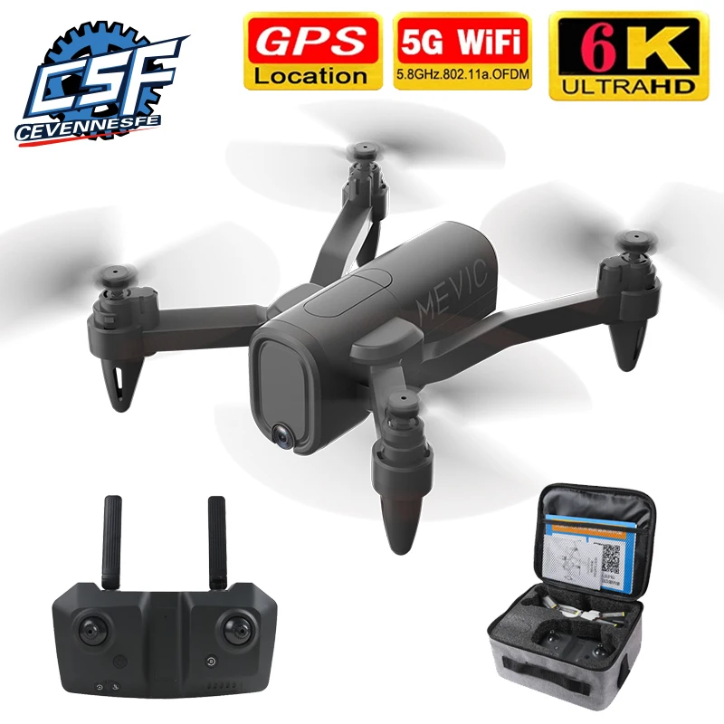 2020 Новый H6 GPS Дрон с 4K 6K HD двойной камерой 2 4G 5G WiFi FPV фиксированная высота мини