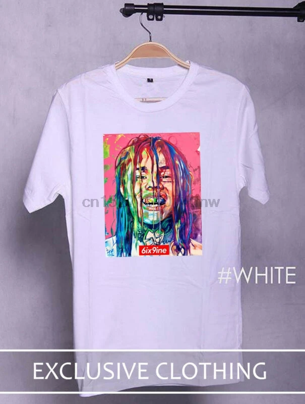 Tekashi 69 коробка всплеск мразь банда рэпер Футболка логотип 6ix9ine День США размер S 2XL|
