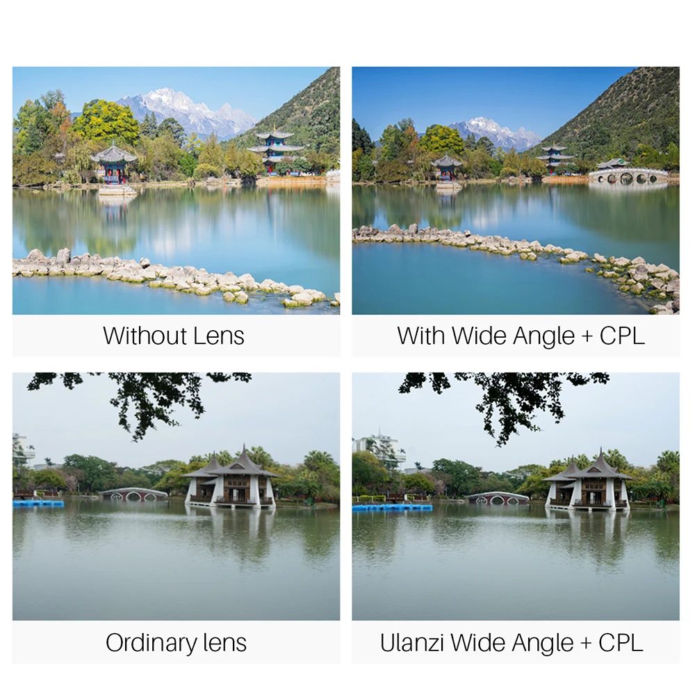 Ulanzi 16 мм HD широкоугольный объектив телефона с CPL фильтром объектива камеры