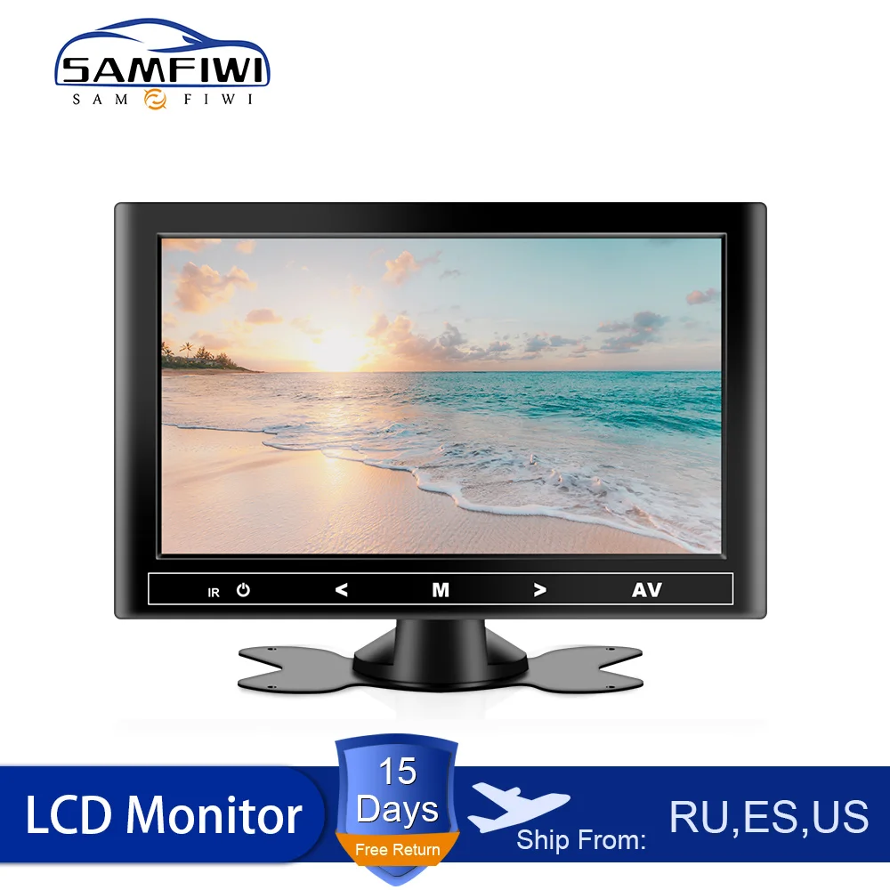 Автомобильный ЖК монитор 7/9 дюйма HD HDMI/VGA/AV TV & PC DVD плеер камера автомобильный