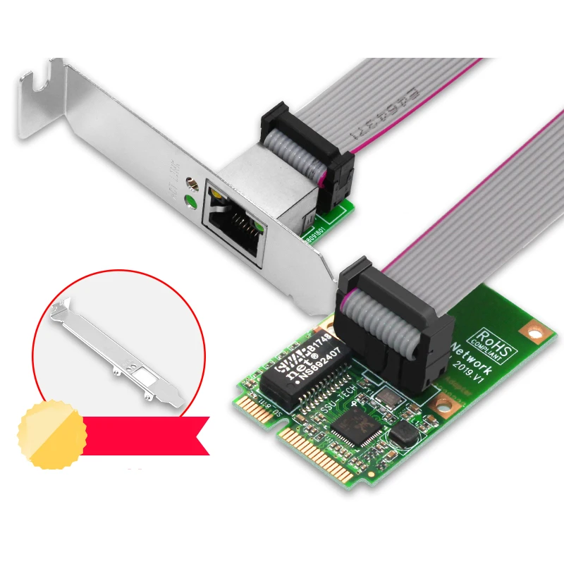Мини PCI E сетевой адаптер Интернет Бесплатный Lan Ethernet гигабитная сетевая карта RJ45