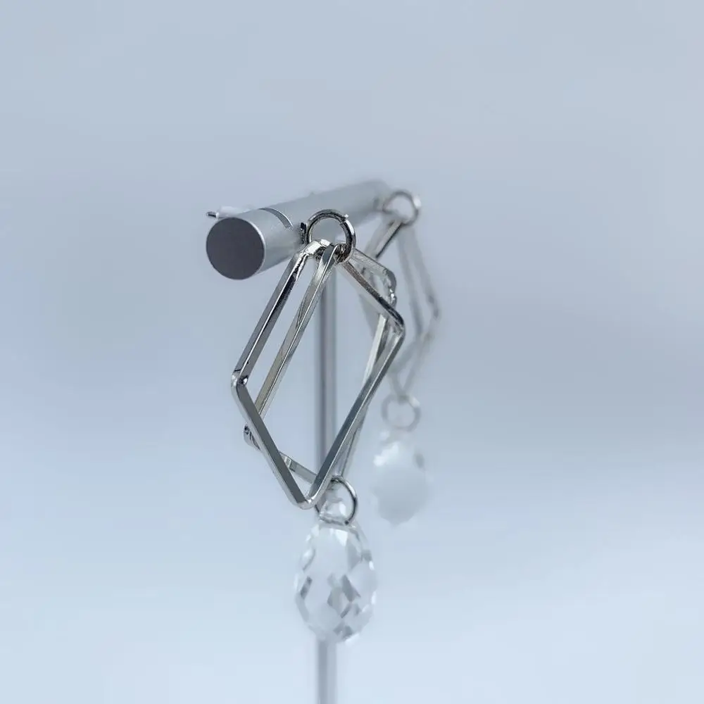 Новые серьги из родия Модная бижутерия свадебные подарки Женские аксессуары