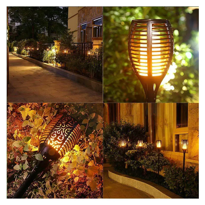 

96 Led Solar Lamp Flame Lights Waterproof Torch Lamp Solar Lights For Garden Decoration Landscape Light Lawn Spotlight