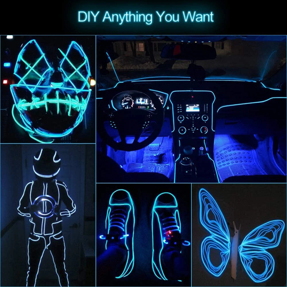 3m Drive Cold Light Dance Decoration Float Luminous Line Party (Without Battery) | Дом и сад