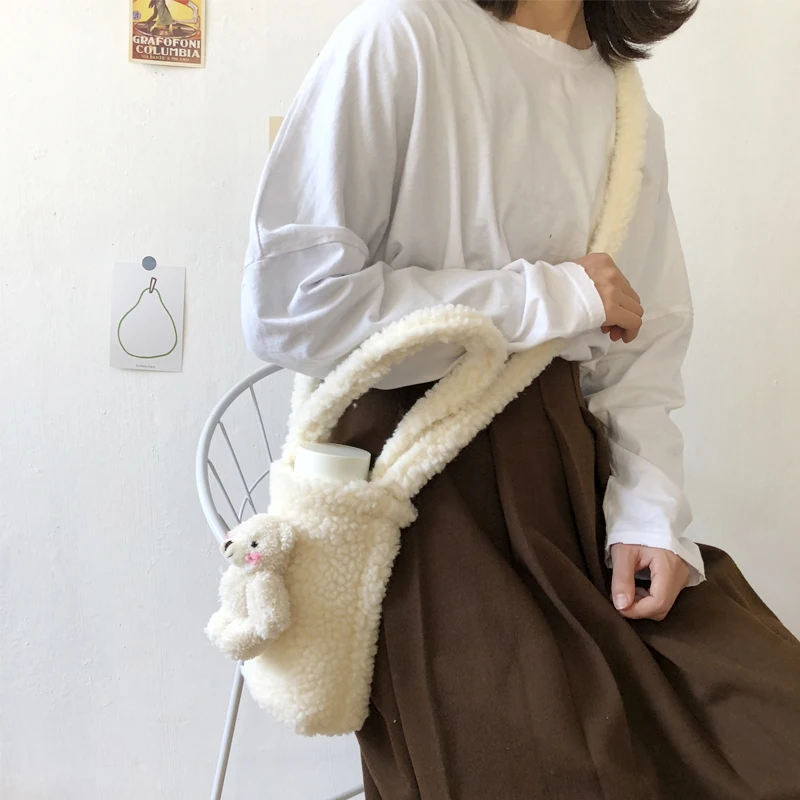 Корейская версия симпатичных стакана воды портативный ручная сумка для бутылок