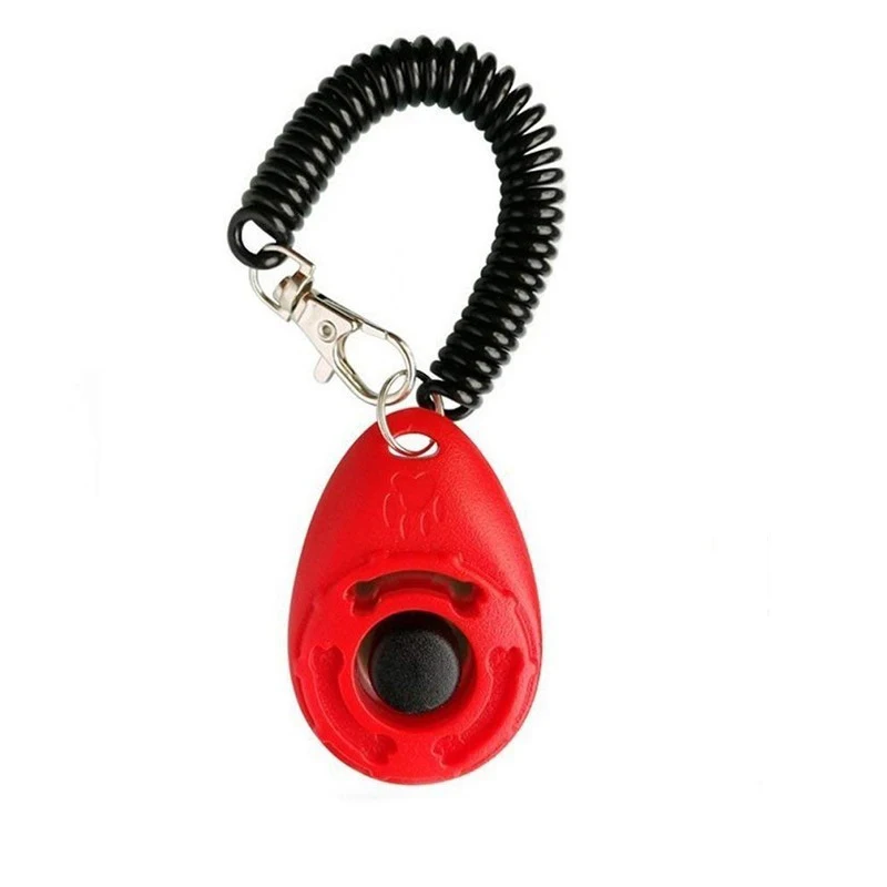 Тренировочный кликер для собак 1 шт. регулируемый звуковой брелок ключей и