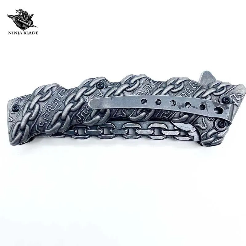 Походный карманный нож Hell Chain повседневный с лезвием ниндзя | Инструменты