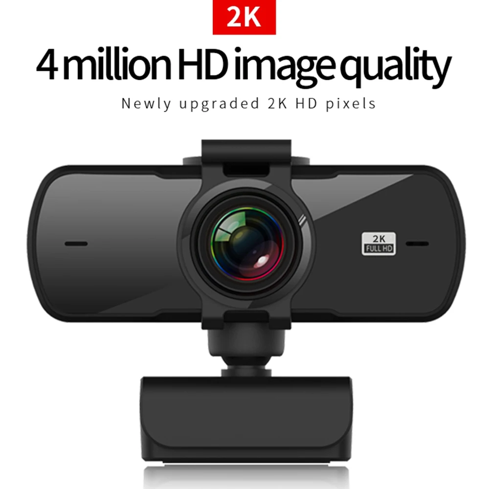 Новая веб-камера 2K автофокусом USB камеры Full HD веб-Камера с микрофоном для Mac