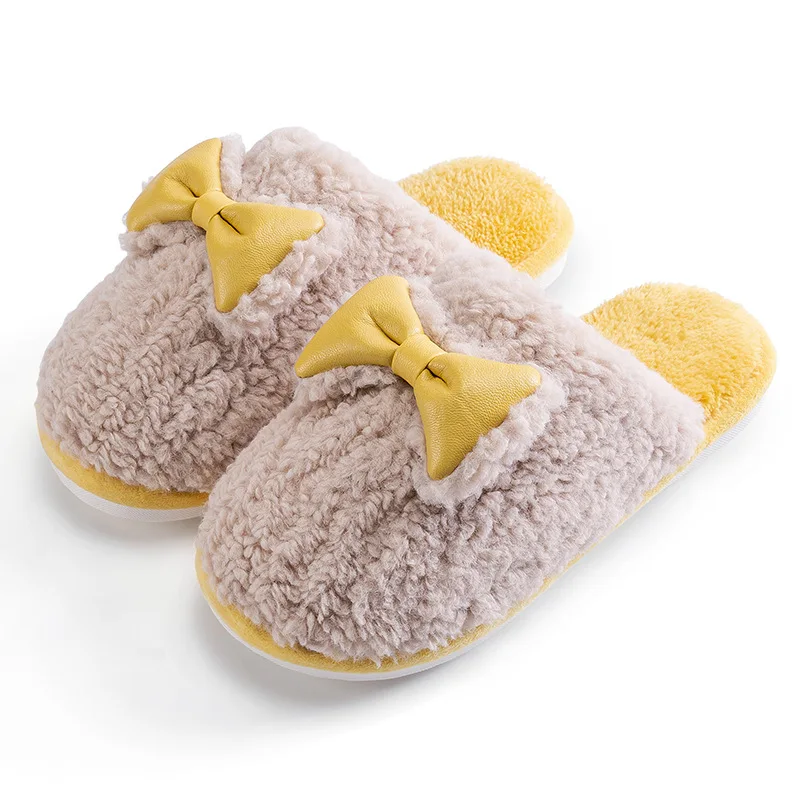 

Shoes for Women 2021 Anime Ladies Winter Cotton Fluffy Home Indoor Slippers Kawaii Cute Furry Platform Shoes House Fur Slides