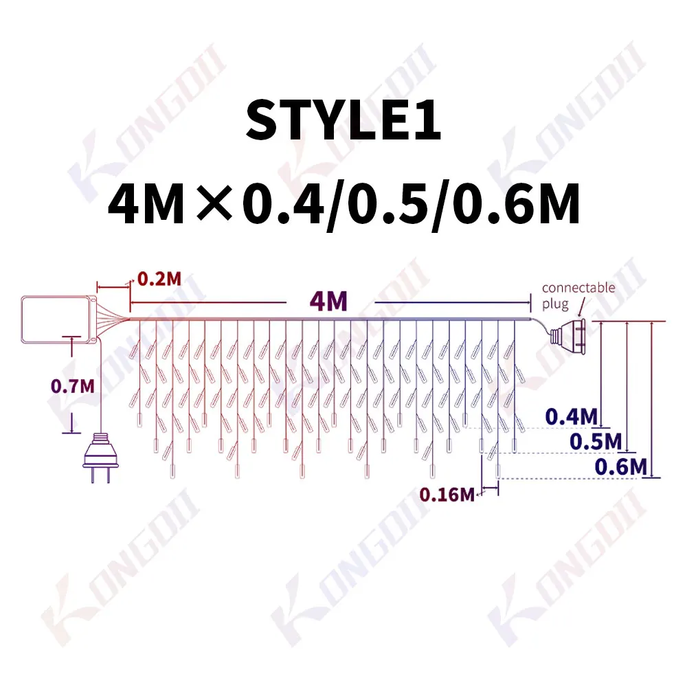 

Топдии светодиодные гирлянды-сосульки теплый белый 12 м