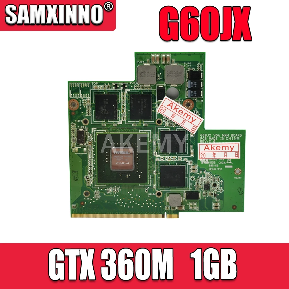 Видеокарта для G60JX PN 60-NYLVG1000-C11 GTS360M GTX 360M N11E-GS1-A3 DDR5 1GB MXM VGA ноутбука Asus G60 G51JX |