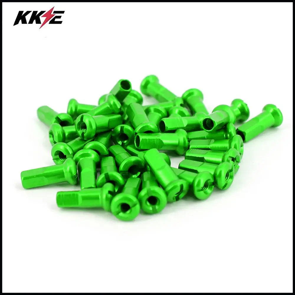 Передние спицы из нержавеющей стали KKE 1 6*21 дюйма для KAWASAKI KX250F 2006 2020 KX450F зеленые