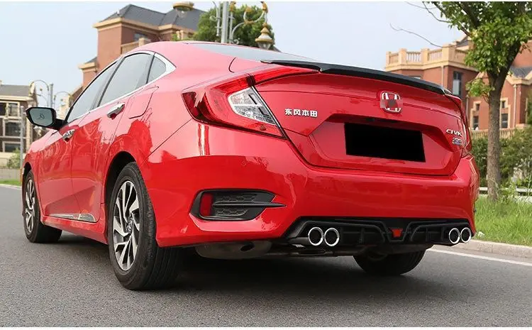 Для Honda Civic Body kit спойлер 2015-2018 для BCK ABS задний передний бампер диффузор защитные