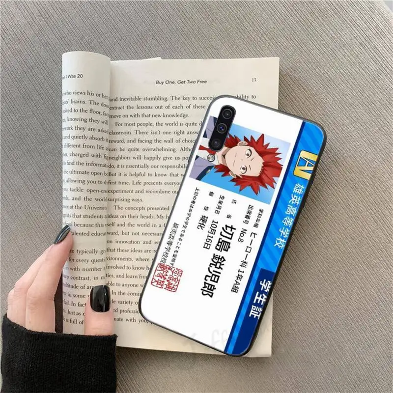 

My Hero Academy ID Card Anime Phone Case For Samsung galaxy S 9 10 20 A 10 21 30 31 40 50 51 71 s note 20 j 4 2018 plus