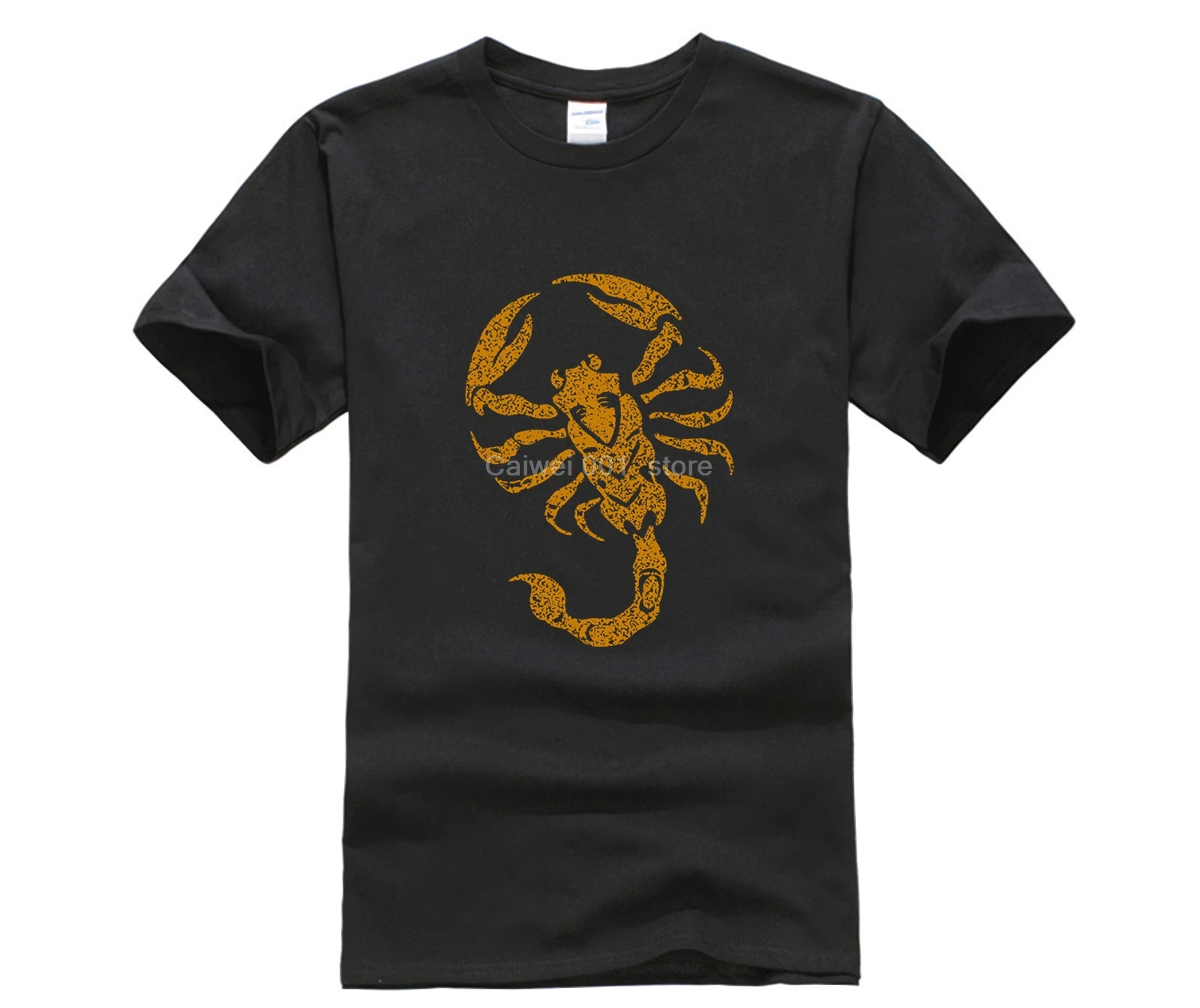 Новая летняя мужская повседневная футболка с принтом дизайн золотой Скорпион
