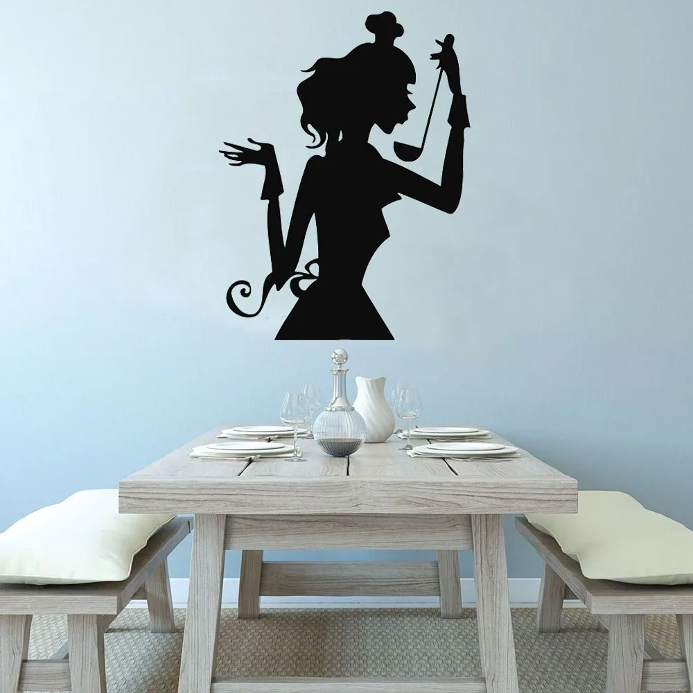 Дегустация шеф-повара дегустация еды настенная наклейка дизайн интерьера кухни