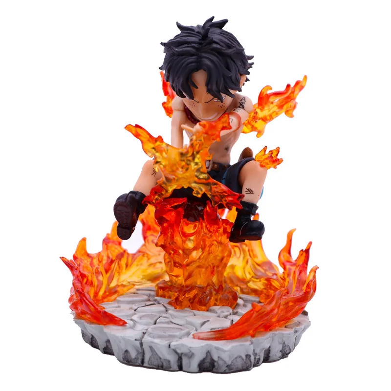 

One Piece Figure Q Version Luffy Roronoa Zoro Ace GK Fashion Scenes Q Ver. PVC Action Figurine Collectible Model Dolls Toy gifts
