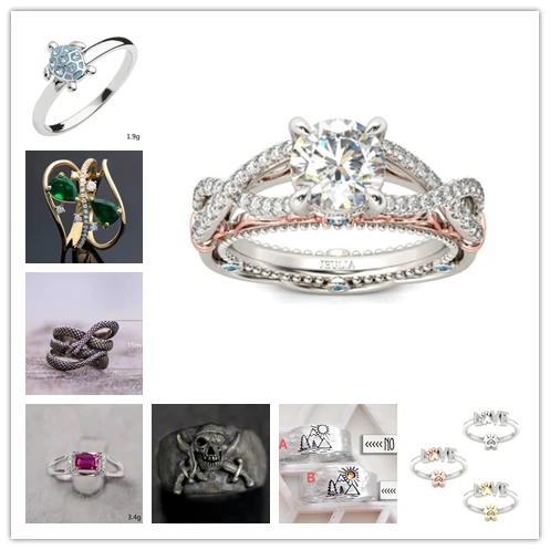 

Good Love Christmas Hot Golden Autumn Maple Leaf Straight For The Small Single Ring Alloy Material Gifts