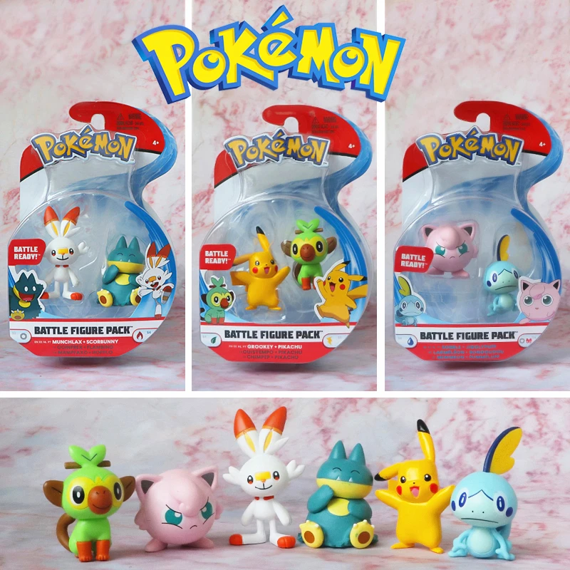 

Экшн-фигурки TAKARA TOMY, покемон Пикачу, Иви, скорбанни, джигглипуф, собл, снорлакс, японские аниме игрушки, подарок для детей