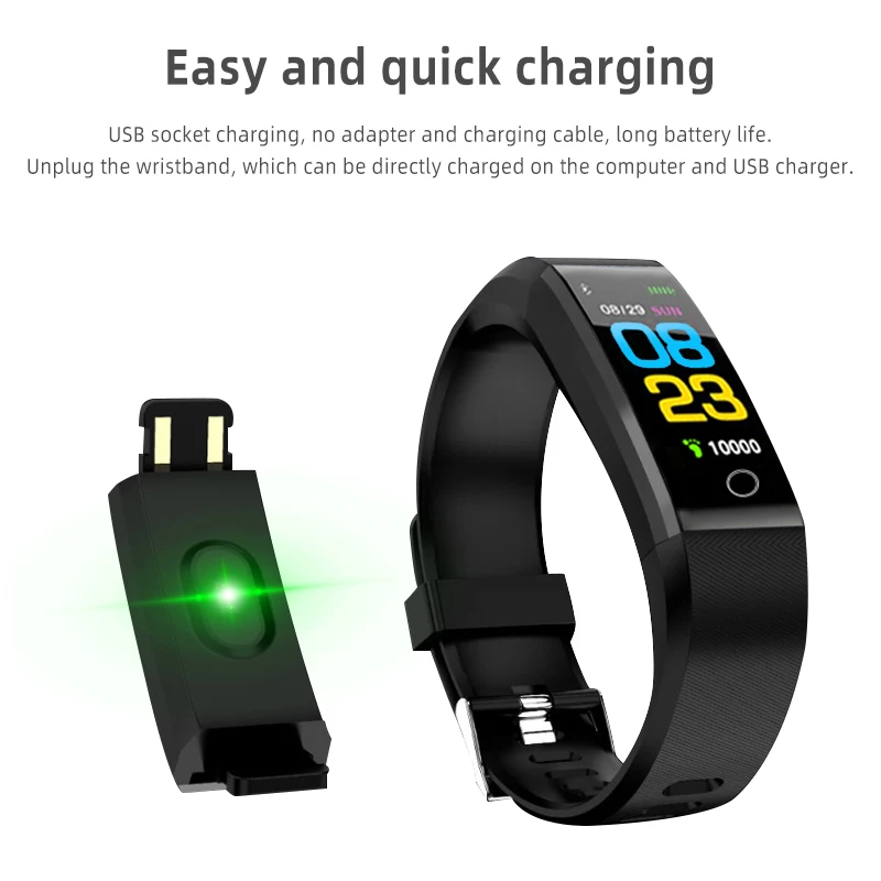 Смарт часы Vaiquela для мужчин и женщин мужской браслет с монитором сердечного ритма