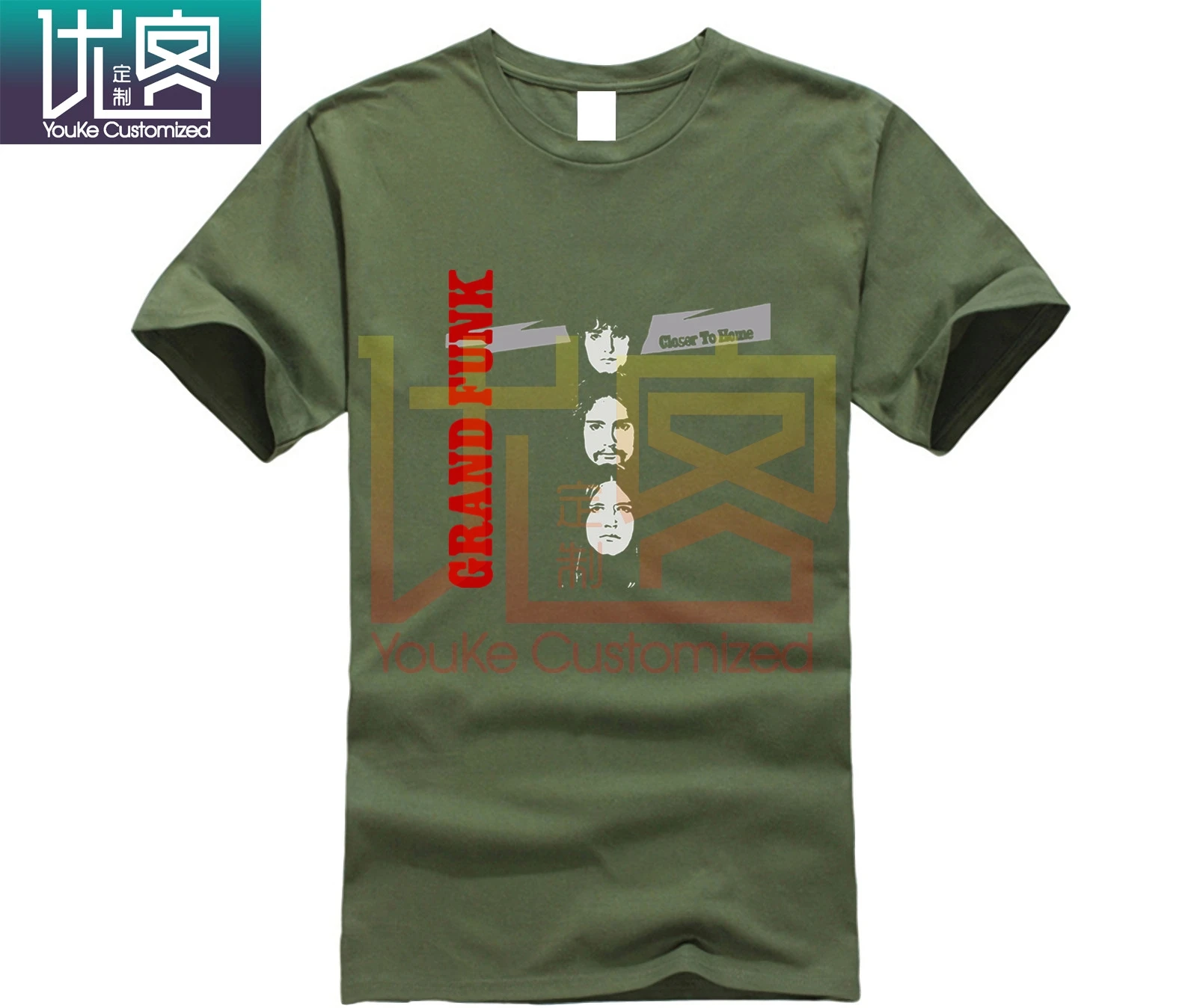 Grand Funk железная дорога Футболка rock band S M L XL 2XL 3XL Don Brewer|Мужские футболки| |