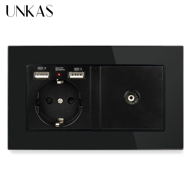 UNKAS гнездо питания стандарта ЕС на основе Женские туфли плоской подошве ТВ Джек