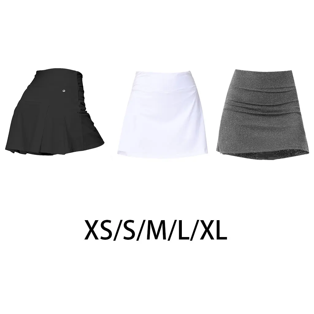 

Breathable Womens Tennis Skirt Lightweight Activewear High Waist Skort Pleated Athletic Shorts for Golf Running Yoga