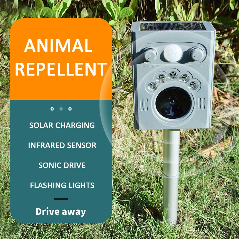 

Electronic Ultrasonic Vehicle Animal Repeller Garden Cat Dog Fox Repellent Engine Indoor Outdoor Fox Keep Marten Away Tools