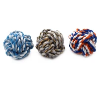colorful pet bite toy cotton rope small ball for teddy chew clearn teething ball interactive toy puppy training fun pet supplies
