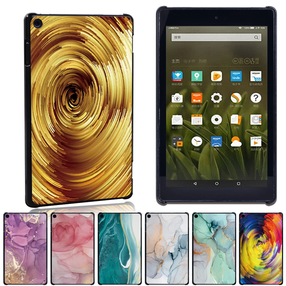 Чехол для планшета Amazon Fire 7(5th/7th/9th Gen)/HD 10(5th/7th/9th 8(6th/7th/8th Gen) чехол + стилус|Чехлы