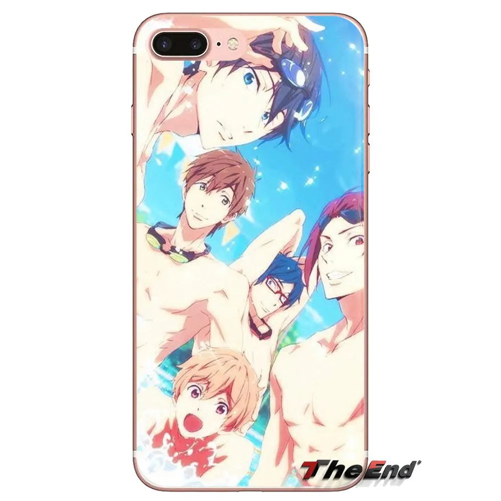 Плавательный клуб Iwatobi rei ryugazaki чехлы из ТПУ для iPhone XS Max XR X 4 4S 5 5S 5C SE 6 6S 7 8 плюс samsung
