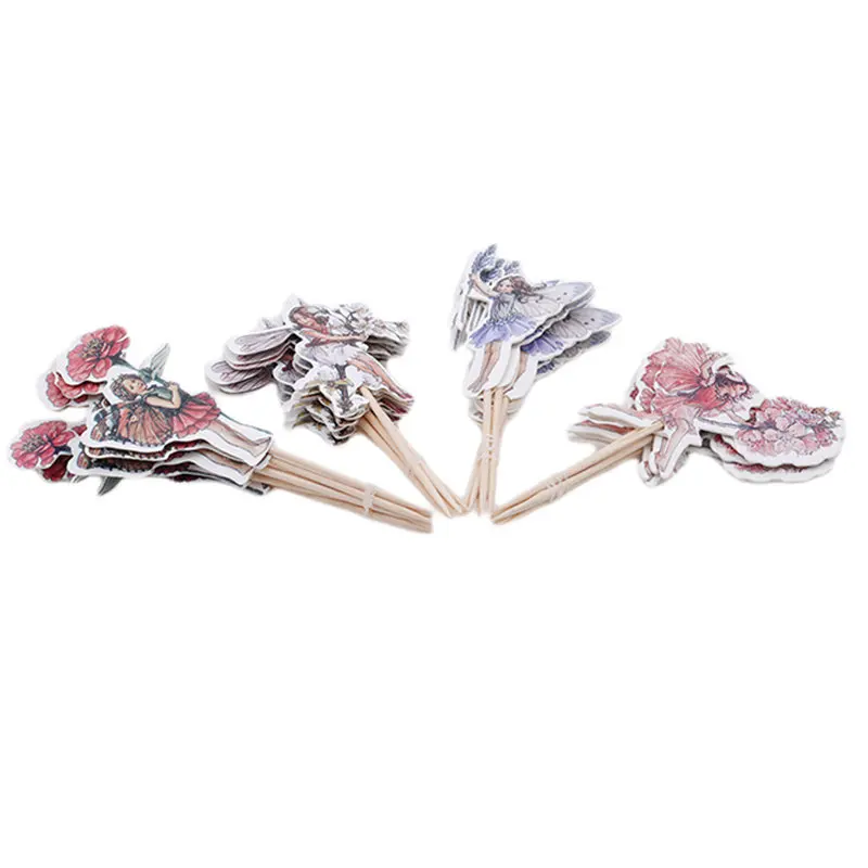 

24Pcs Little Forest Fairy Cupcake Topper Cupcake Pick Kids Birthday Decoration