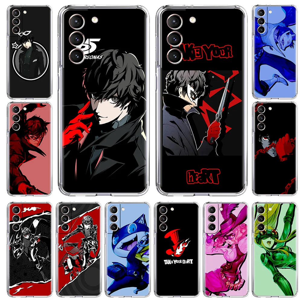 

Persona 5 P5 Joker Gift Phone Case For Samsung Galaxy S20 FE S21 Plus S10 S10E Note 20 Ultra 10 Lite M31 Shell Soft Clear Cover